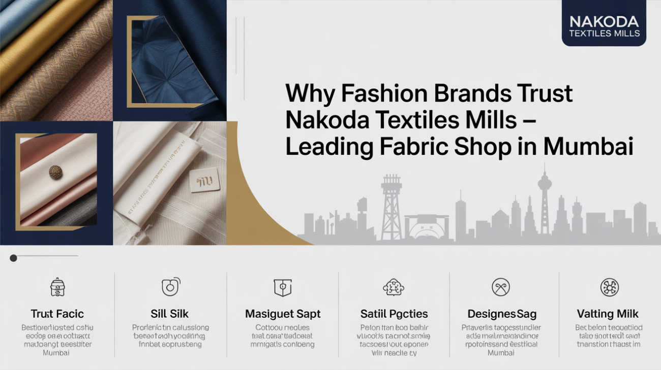 Why Fashion Brands Trust Nakoda Textiles Mills – Leading Fabric Shop in Mumbai