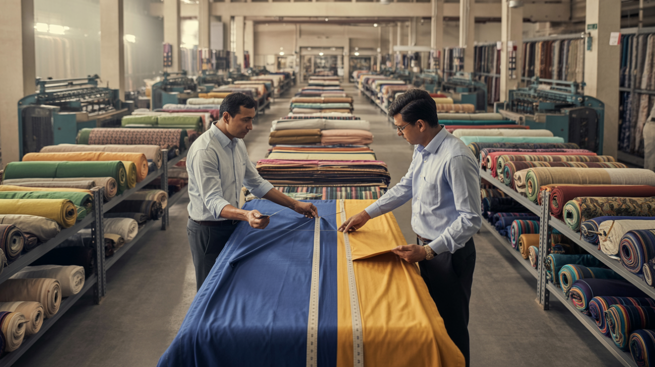 Nakoda Textiles Mills, a trusted fabric shop and textile manufacturer in Mumbai offering premium shirting and ethnic fabrics.