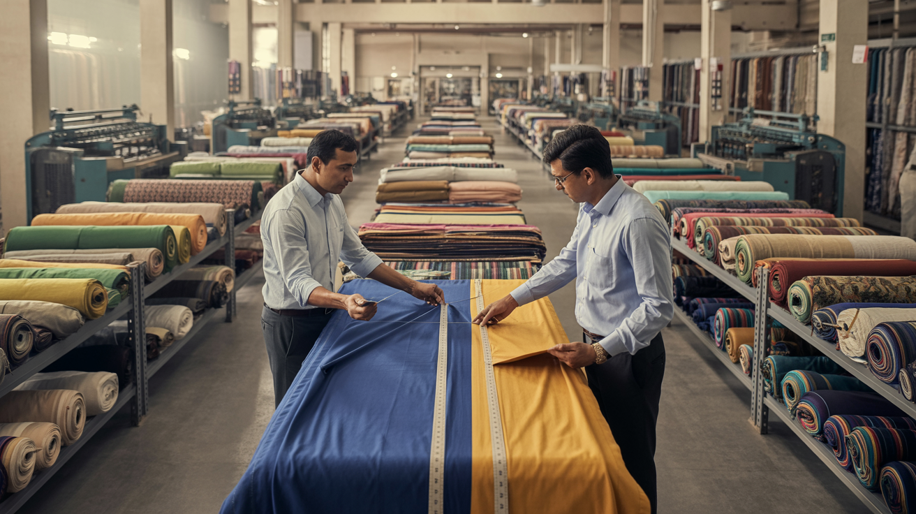 Nakoda Textiles Mills, a trusted fabric shop and textile manufacturer in Mumbai offering premium shirting and ethnic fabrics.